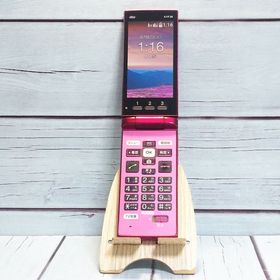 au 京セラ かんたんケータイ KYF38 ワインレッド 323