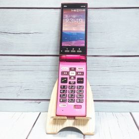 au 京セラ かんたんケータイ KYF38 ワインレッド 021