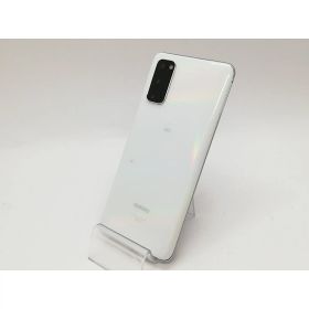【中古】SAMSUNG au 【SIMロック解除済み】 Galaxy S20 5G クラウド ホワイト 12GB 128GB SCG01【府中ル・シーニュ】保証期間1ヶ月【ランクC】