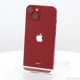 【中古】Apple(アップル) iPhone13 128GB プロダクトレッド MLNF3J／A SIMフリー 【258-ud】