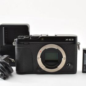 【返品保証】訳あり｜FUJIFILM 富士フイルム X-E3 ボディ ブラック ミラーレス一眼 《ショット数：201回》 #C260730-01