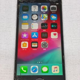 【画面破損/ジャンク】iPhone 6 スペースグレイ 64GB 本体