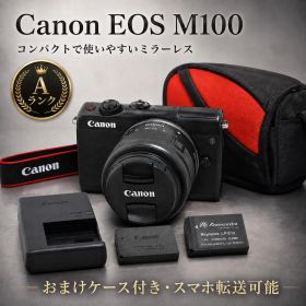 美品 Canon EOS M100 15-45mm バッテリー2個 ケース付
