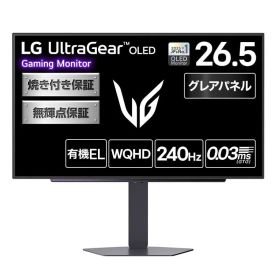 LG 有機EL ゲーミング モニター 27GX704A-B 26.5インチ/WQHD@240Hz/0.03ms/HDR TB400/グレア