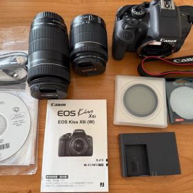 Canon EOS Kiss X8i ダブルズームキット 箱・充電器・フィルター
