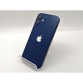 【中古】Apple SoftBank 【SIMロック解除済み】 iPhone 12 mini 64GB ブルー MGAP3J/A【三宮センター】保証期間１週間【ランクC】