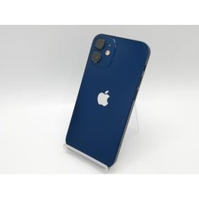 【中古】Apple SoftBank 【SIMロック解除済み】 iPhone 12 mini 256GB ブルー MGDV3J/A【鹿児島中町】保証期間１ヶ月【ランクC】