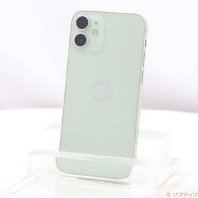 〔中古〕Apple(アップル) iPhone12 mini 256GB グリーン MGDW3J／A SIMフリー〔262-ud〕