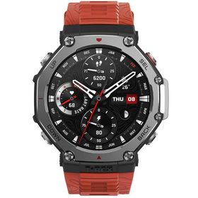 Amazfit アマズフィット SP170069-C219 T-Rex 3 48mm ラバ 赤 橙色 スマートウォッチ 腕時計 プレゼント ギフト メーカー1年保証 送料無料 爆買