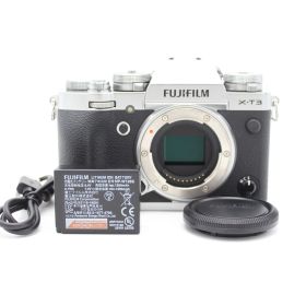 ショット数3185！■美品■ FUJIFILM ミラーレス一眼カメラ X-T3 ボディ シルバー X-T3-S ♯14416