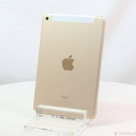 〔中古〕Apple(アップル) iPad mini 4 128GB ゴールド MK782J／A auロック解除SIMフリー〔269-ud〕