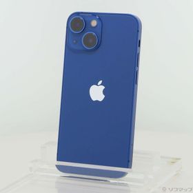 (中古)Apple iPhone13 mini 128GB ブルー MLJH3J/A SIMフリー(269-ud)