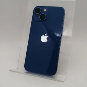【中古】Apple au 【SIMフリー】 iPhone 13 mini 128GB ブルー MLJH3J/A【なんば】保証期間１ヶ月【ランクB】
