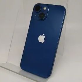 【中古】Apple au 【SIMフリー】 iPhone 13 mini 128GB ブルー MLJH3J/A【日本橋3】保証期間１ヶ月【ランクB】