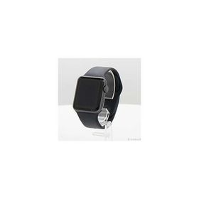 〔中古〕Apple(アップル) Apple Watch Series 3 GPS 38mm スペースグレイアルミニウムケース ブラックスポーツバンド