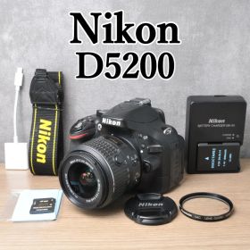初心者おすすめ☘️Nikon D5200⭐️スマホ転送 一眼レフカメラ 高画質