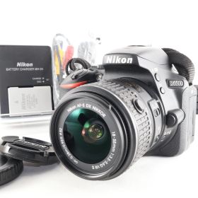《 ショット数 11178回》Nikon デジタル一眼レフカメラ D5500 18-55 VRII レンズキット ブラック 2416万画素 3.2型液晶 タッチパネル D5500LK18-55BK