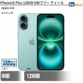 中古スマートフォンApple iPhone16 Plus 128GB SIMフリー ティール MXVF3J/A 【中古】 Apple iPhone16 Plus 128GB 中古スマートフォンApple A18 iOS Apple iPhone16 Plus 128GB 中古スマートフォンApple A18 iOS