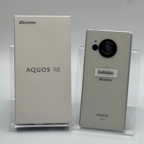 【訳あり箱付き中古B】AQUOS R8 SH-52D クリーム SIMフリー 白ロム