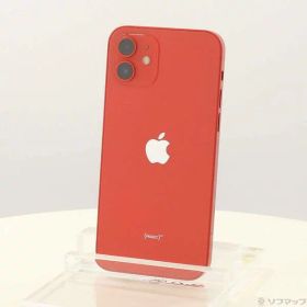 【中古】Apple(アップル) iPhone12 64GB プロダクトレッド MGHQ3J／A SIMフリー 【297-ud】