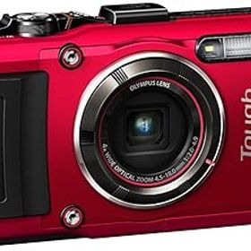 【中古】【39shop】OLYMPUS★デジタルカメラ STYLUS TG-4 Tough レッド 1600万画素CMOS F2.0 15m 防水 100kgf耐荷重 GPS+電子コンパス&内蔵Wi-Fi TG-4 RED（非常に良い）