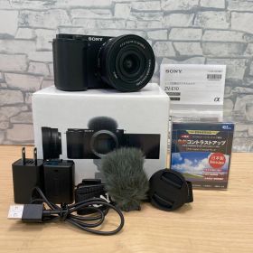 【豊】美品 動作確認済 SONY ZV-E10K パワーズームレンズキット ブラック marumi 色彩コントラストアップ フィルター付き【1867MK】H19