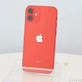 【中古】Apple(アップル) iPhone12 mini 64GB プロダクトレッド MGAE3J／A SIMフリー 【348-ud】