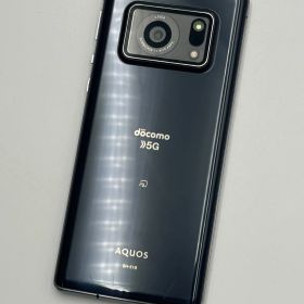 【中古C】AQUOS R6 SH-51B ブラック SIMフリー 白ロム