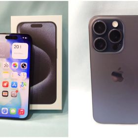 Apple iPhone15Pro 128GB SIMフリー 3M437J/A 本体 ブルーチタニウム 元デモ機 日本国内モデル au 820-2
