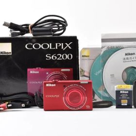 超極上★ニコン Nikon COOLPIX S6200 レッド #1123