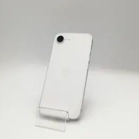 【中古】Apple docomo 【SIMフリー】iPhone 16e 128GB ホワイト MD1R4J/A【那珂川】保証期間１ヶ月【ランクA】