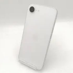 【中古】Apple au 【SIMフリー】 iPhone 16e 128GB ホワイト MD1R4J/A【なんば】保証期間１ヶ月【ランクA】