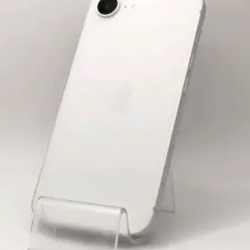 【中古】Apple au 【SIMフリー】 iPhone 16e 128GB ホワイト MD1R4J/A【大阪本店】保証期間１ヶ月【ランクA】