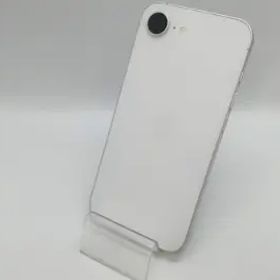【中古】Apple au 【SIMフリー】 iPhone 16e 128GB ホワイト MD1R4J/A【京都】保証期間１ヶ月【ランクB】