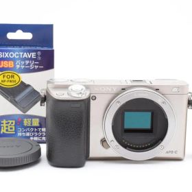 美品 ソニー α6000 ILCE-6000 シルバー ミラーレス一眼 H488