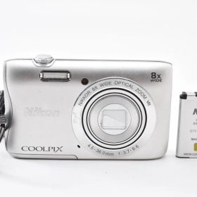 良品★ニコン Nikon COOLPIX S3700 シルバー #1162