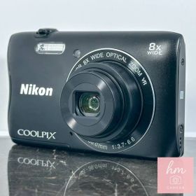 Nikon COOLPIX S3700 ブラック 2005万画素 光学8倍ズーム 広角25mm Wi-Fi NFC HD動画 スリム コンパクトデジタルカメラ ニコン クールピクス