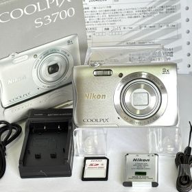 【美品】Nikon COOLPIX S3700 ニコン デジカメ SDカード付