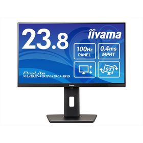 iiyama 液晶ディスプレイ 23.8型/1920×1080/HDMI、DisplayPort/ブラック/スピーカー/IPS方式/昇降/ 回転 XUB2492HSU-B6