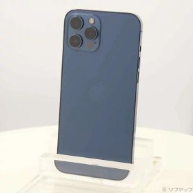 【中古】Apple(アップル) iPhone12 Pro Max 128GB パシフィックブルー MGCX3J／A SIMフリー 【348-ud】