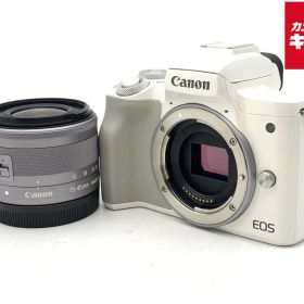 【中古】 【良品】 キヤノン EOS Kiss M EF-M15-45 IS STM レンズキット ホワイト