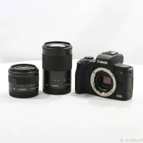 ソフマップ 〔中古品〕 EOS Kiss M ダブルズームキット ブラック【352】