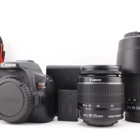 ★極上品★キヤノン Canon EOS Kiss X10 18-55mm IS II / 55-250mm IS STM ダブルズームレンズセット★ M2032＃45