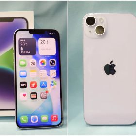 Apple iPhone14Plus 128GB SIMフリー 3L277J/A 本体 パープル 元デモ機 日本国内モデル au 820-3