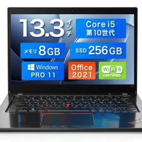 【整備済み品】Lenovo Thinkpad X13 Gen1 Core i5 10世代 8GB/256GB NVME/MS offce2021 Windows11 Pro 13.3インチノートPC