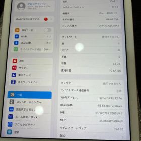中古 iPad 第6世代 32GB au ゴールド 動作良好 SIMフリー