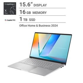 【コストコ】ASUS ノートPC/Vivobook S/15.6”/Copilot+/Snapdragon X Plus X1P-42-100/16GB/SSD 1TB/シルバー/S5507QA-P