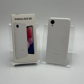 【箱付き中古C】Galaxy A23 5G SCG18 ホワイト SIMフリー 白ロム