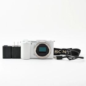 ■ 美品 ■ ソニー SONY VLOGCAM ZV-E10 ボディ ホワイト 《ショット数 4,544回》