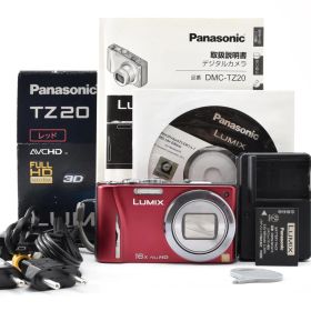 ★美品★Panasonic パナソニック LUMIX DMC-TZ20 レッド コンパクトデジタルカメラ★E4K #7